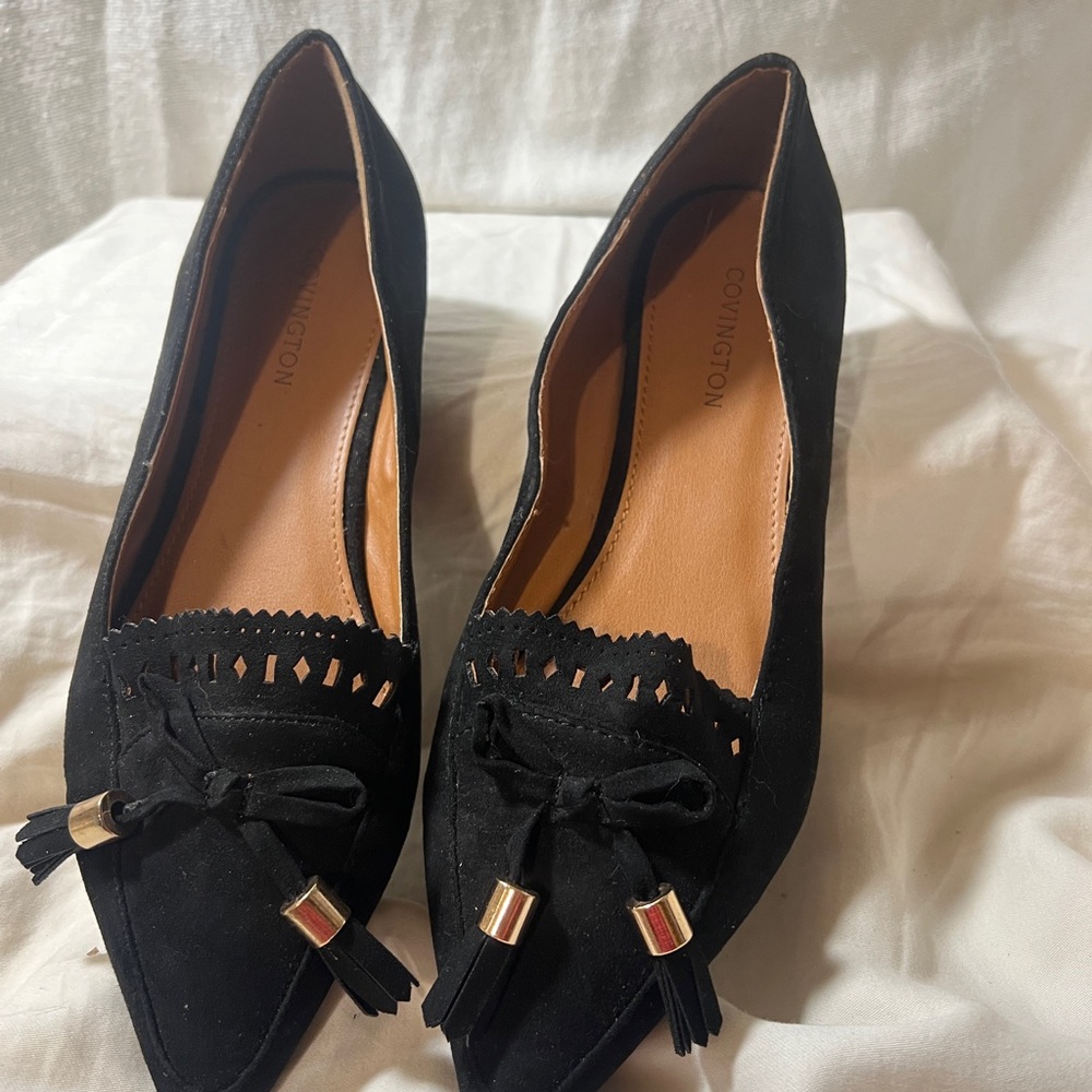 Covington Black Tassel Loafers